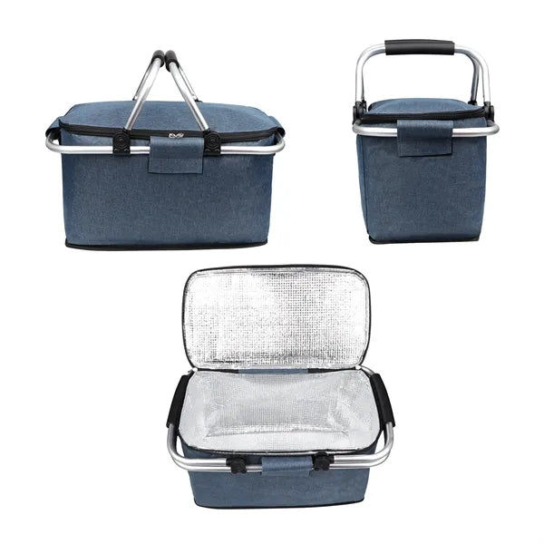 30L Foldable Insulated Cooler Bag Picnic Basket W/ Handle