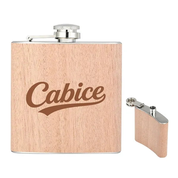 6 Oz Wooden Stainless Steel Kettle