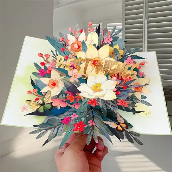 New 3D Floral Greeting Card