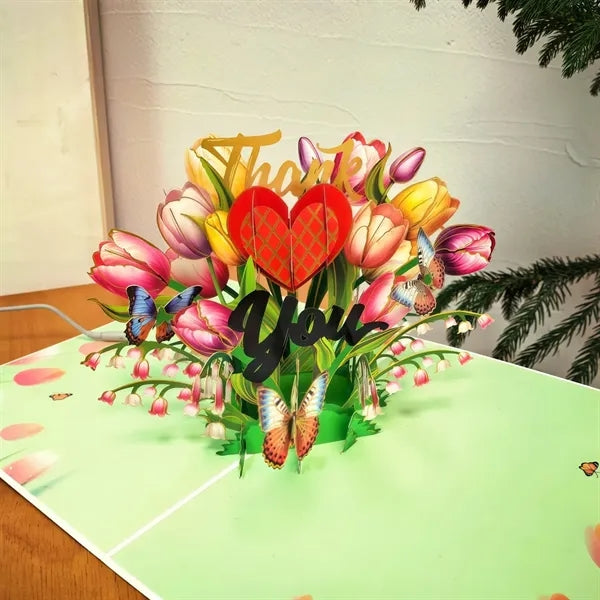New 3D Floral Greeting Card
