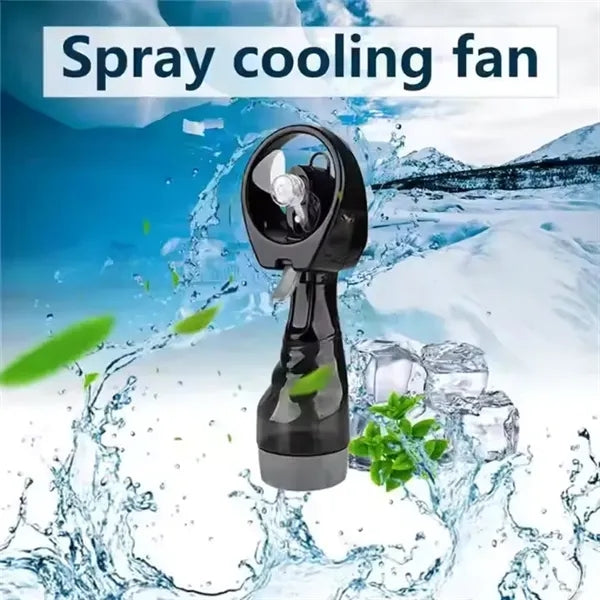 Handheld Misting Fan With Water Spray Cooling