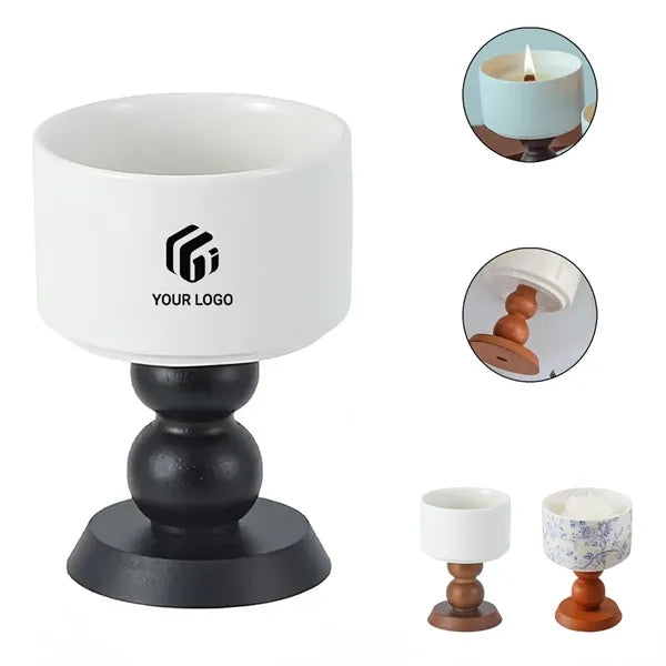 Exquisite Durable Eco-friendly Goblet Ceramic Candle Holder