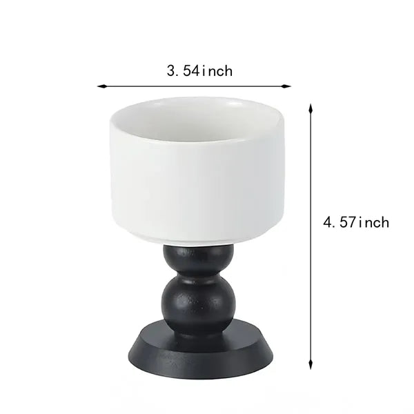 Exquisite Durable Eco-friendly Goblet Ceramic Candle Holder