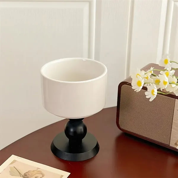 Exquisite Durable Eco-friendly Goblet Ceramic Candle Holder