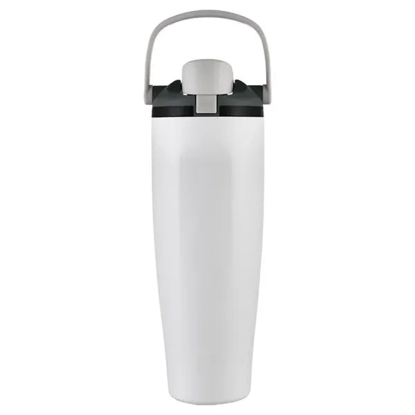 40oz Stainless Steel Dual-Lid Sports Water Bottle