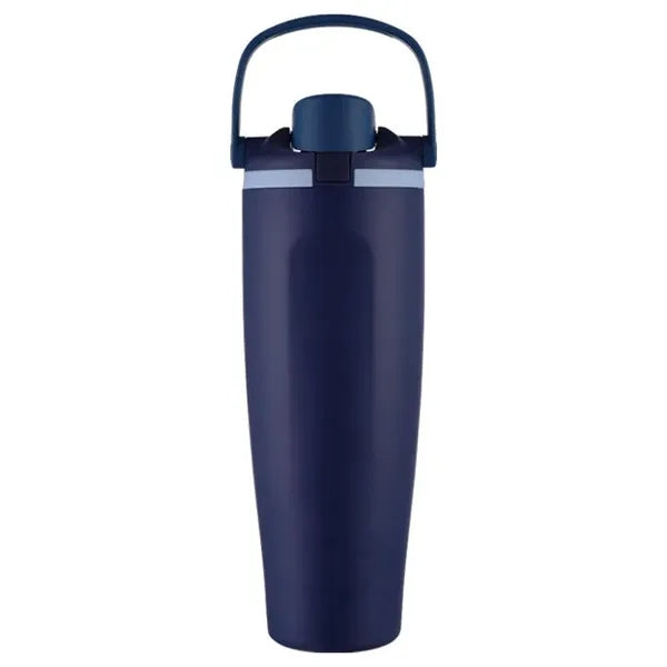 40oz Stainless Steel Dual-Lid Sports Water Bottle