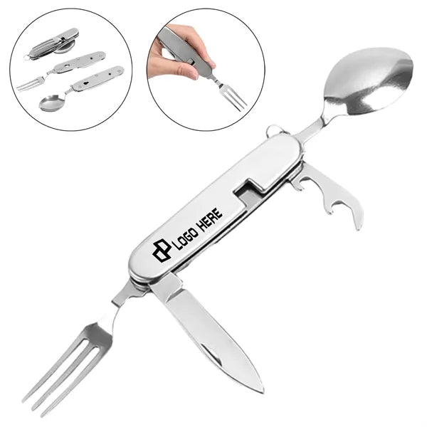 6-In-1 Folding Camping Cutlery