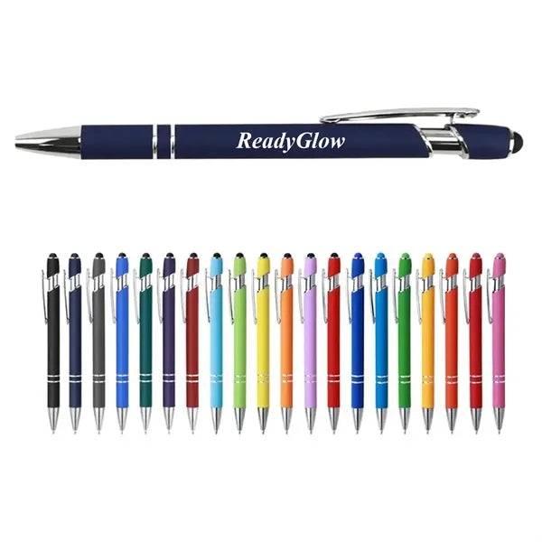 Soft-Touch Stylus Pen 1mm Medium Point Black Ink for Office