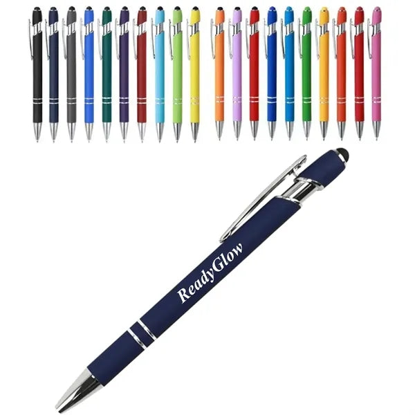 Soft-Touch Stylus Pen 1mm Medium Point Black Ink for Office