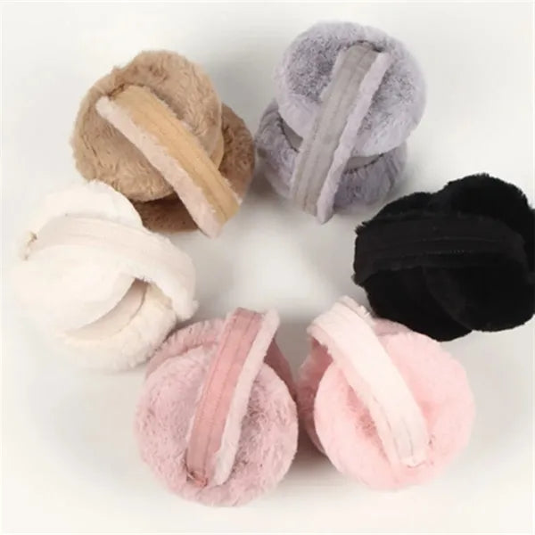Soft Fleece Winter Earmuffs Eco-Friendly Terry Fabric