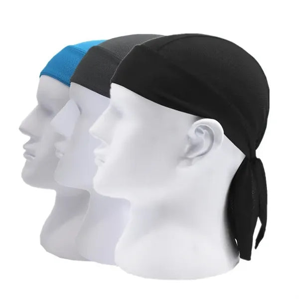 Breathable Quick Dry Head Scarf Wrap Durag Bandana Cap