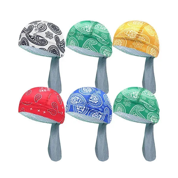 Breathable Quick Dry Head Scarf Wrap Durag Bandana Cap