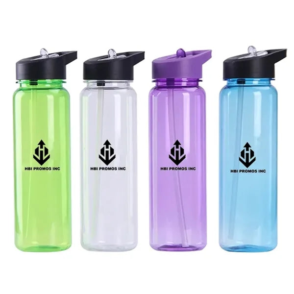 24oz Sport Water Bottle with Flip Straw Eco-Friendly