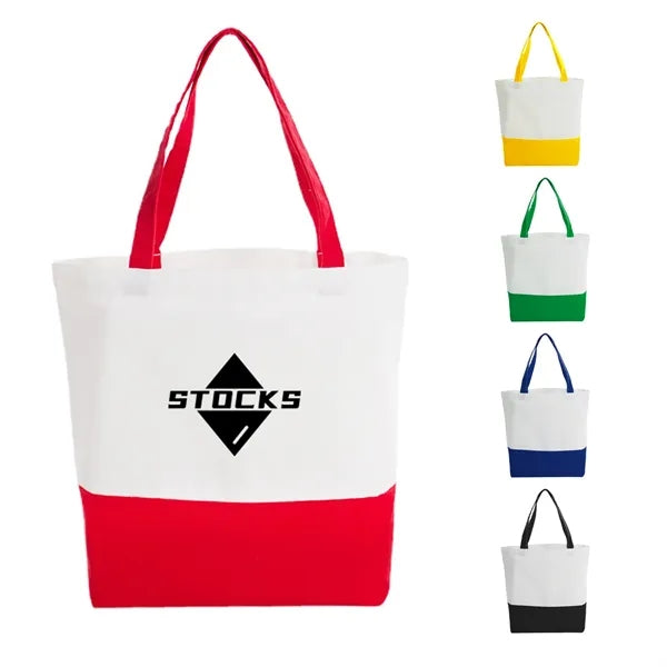 Two Tone Canvas Tote Bag