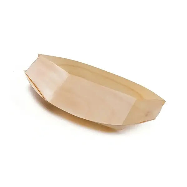 Disposable Pine Wood Boat Plate