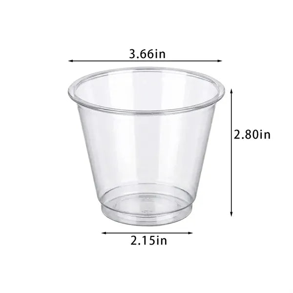 Eco-Friendly Disposable Clear Plastic Cup for Cold Beverages