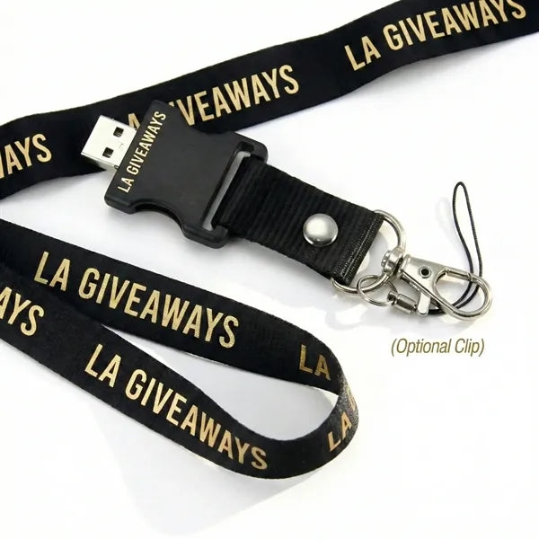 USB Lanyard with Clip and Buckle for Giveaways Items!