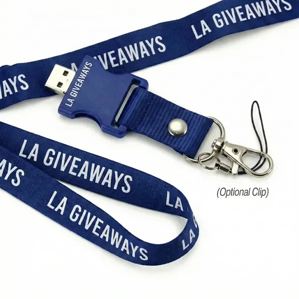 USB Lanyard with Clip and Buckle for Giveaways Items!