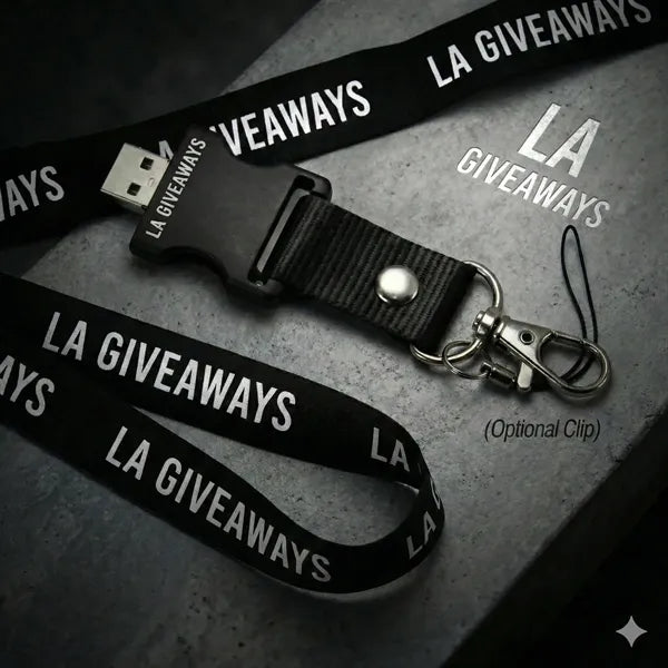 USB Lanyard with Clip and Buckle for Giveaways Items!