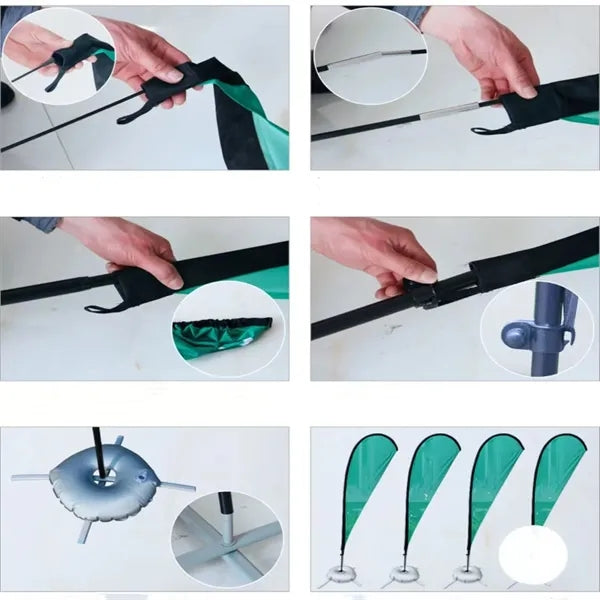 Knife-type Advertising Flag
