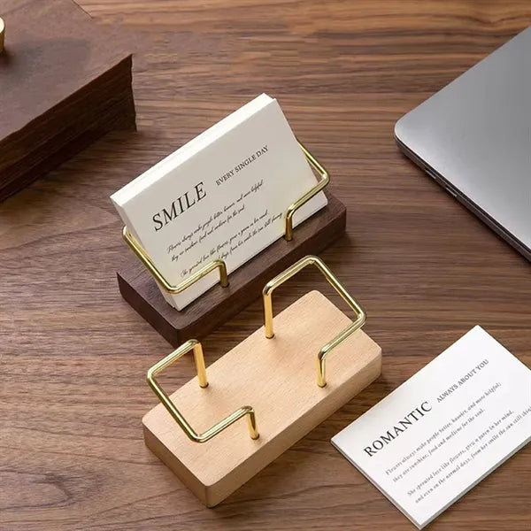 Wood Card Holder