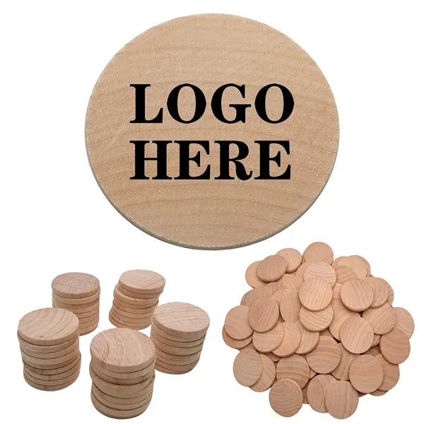 Rounds Wooden Coins Tokens
