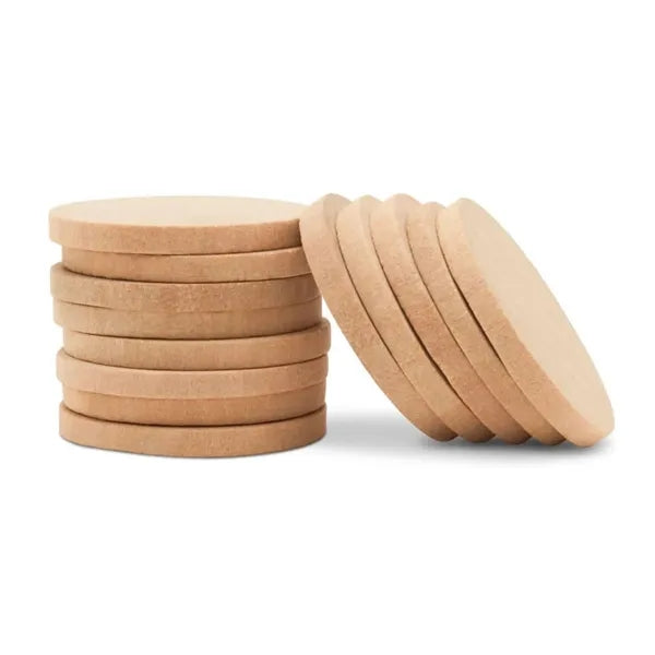 Rounds Wooden Coins Tokens