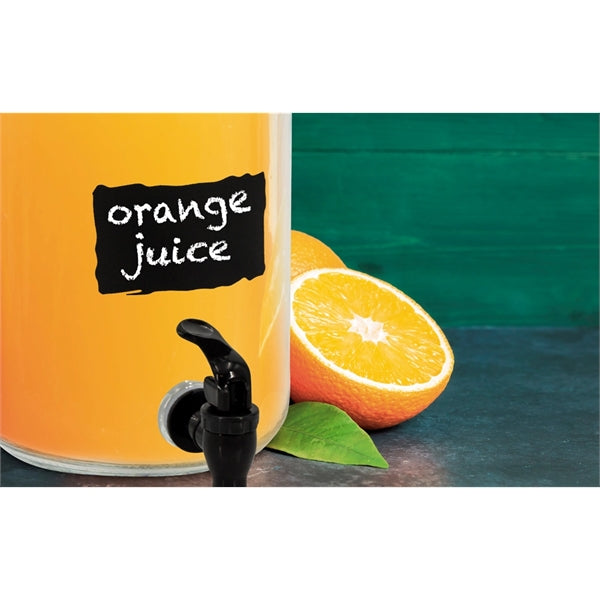 Glass Dispense With Chalkboard Label