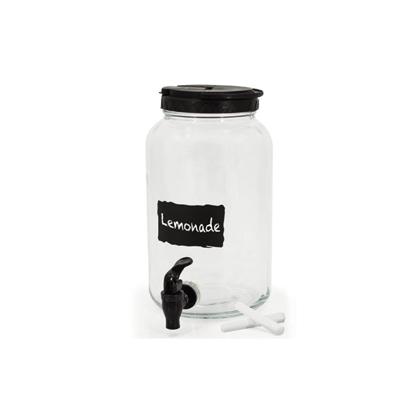 Glass Dispense With Chalkboard Label