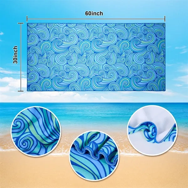 400GSM Microfiber Quick Dry Sublimated Beach Towel