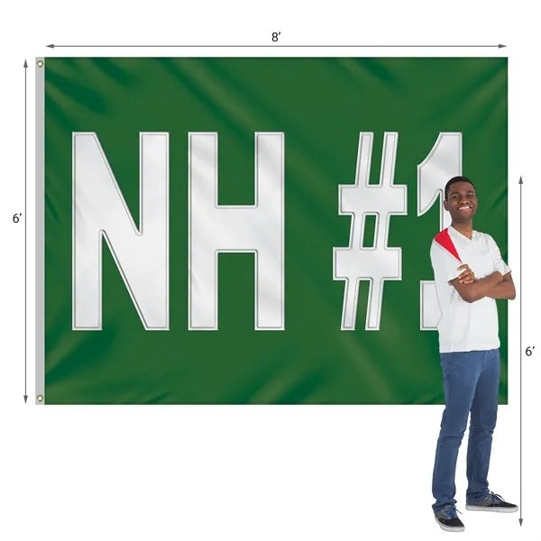 6' x 8' Nylon Four Letter School Spirit Flag