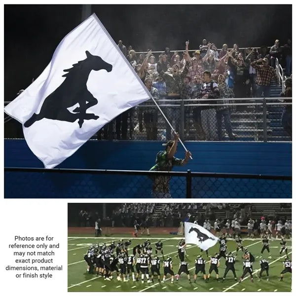 6' x 8' Nylon Four Letter School Spirit Flag