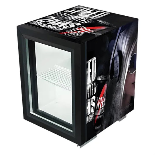 25L Mini Fridge with Glass Door