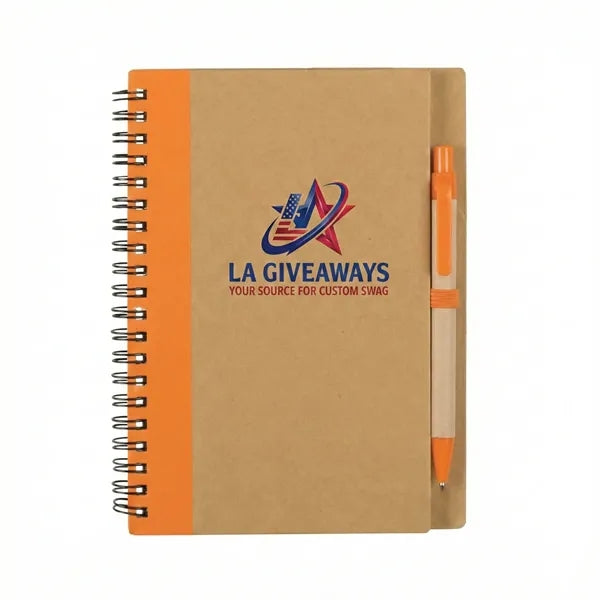 Eco-Inspired Spiral Notebook & Pen
