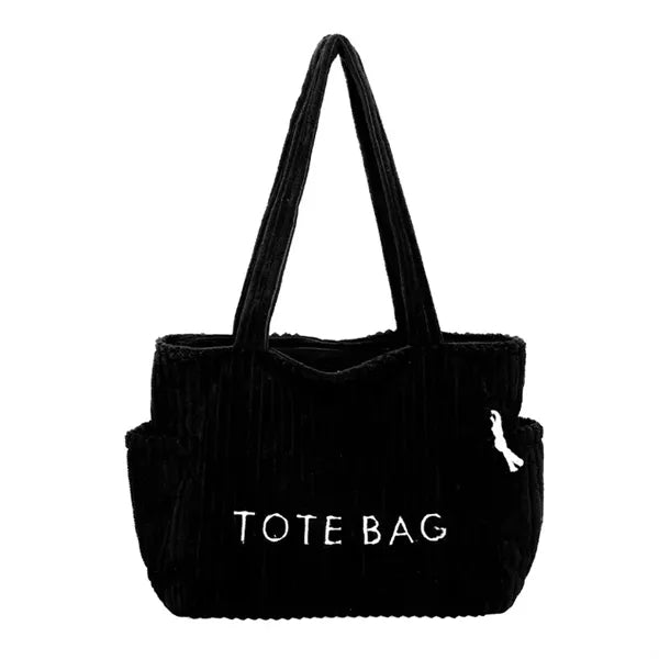 Big Capacity Corduroy Tote Bag