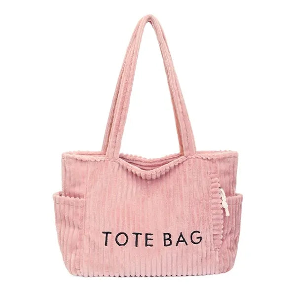 Big Capacity Corduroy Tote Bag