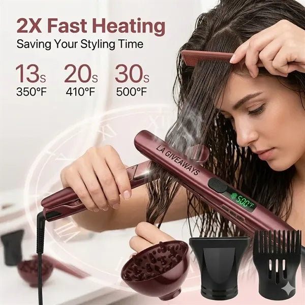 Salon Hair Straightener Digital LED Display Custom logo