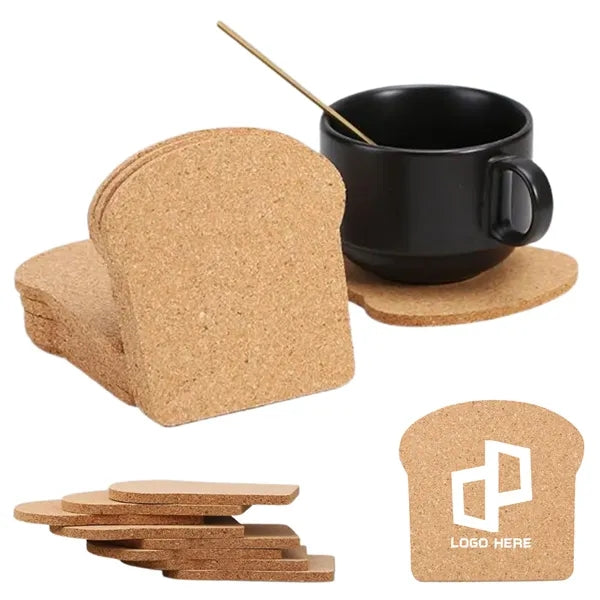 Eco-Friendly Bread-Shaped Cork Coasters