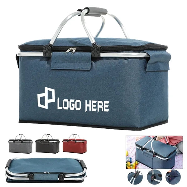 Collapsible Cooler Bag Picnic Basket
