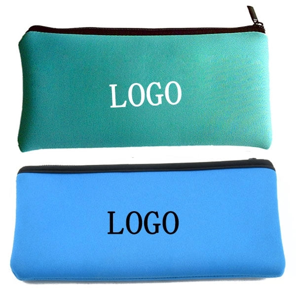 Neoprene Zippered Pencil Pouch