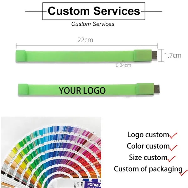 Silicone Bracelet Wrist USB Flash Drive