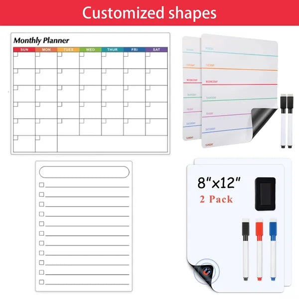 Multicolor Monthly Calendar for Fridge Magnets