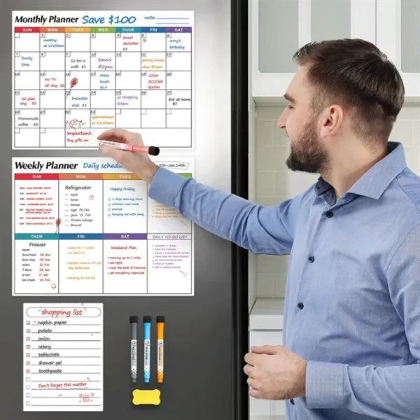 Multicolor Monthly Calendar for Fridge Magnets