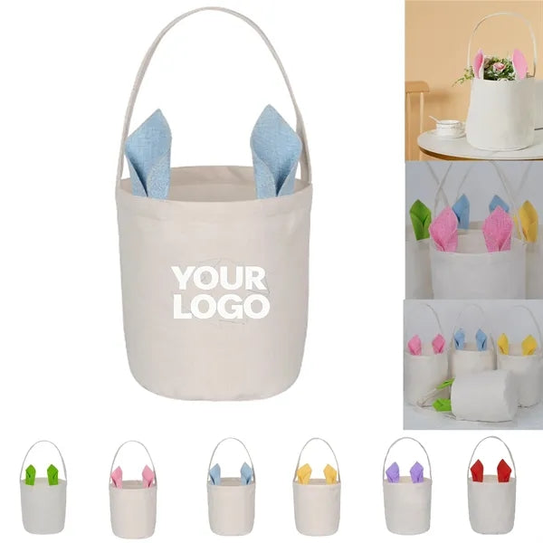 Easter Bunny Ear Canvas Bucket