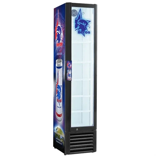 280L Slim Glass Door Fridge