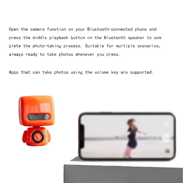 Cute Mini Robot Bluetooth Speaker - Portable & Fun