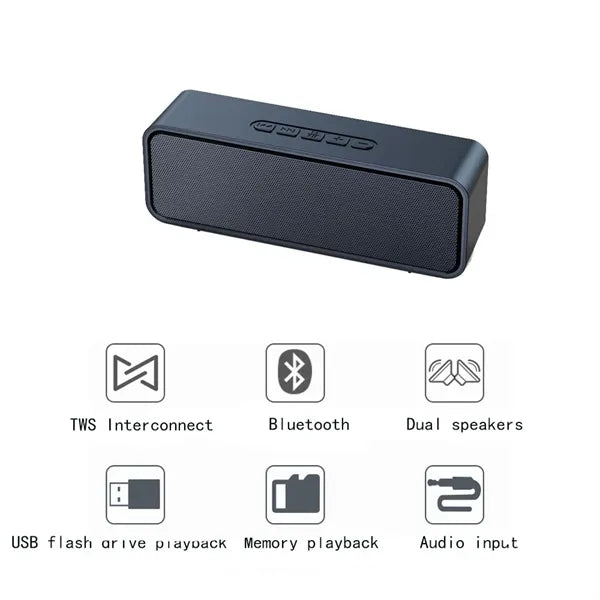 Portable Bluetooth Speaker with Stereo Sound