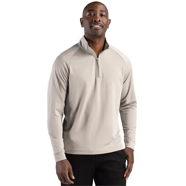 Clique Dash Recycled Mens Quarter Zip Sweatshirt