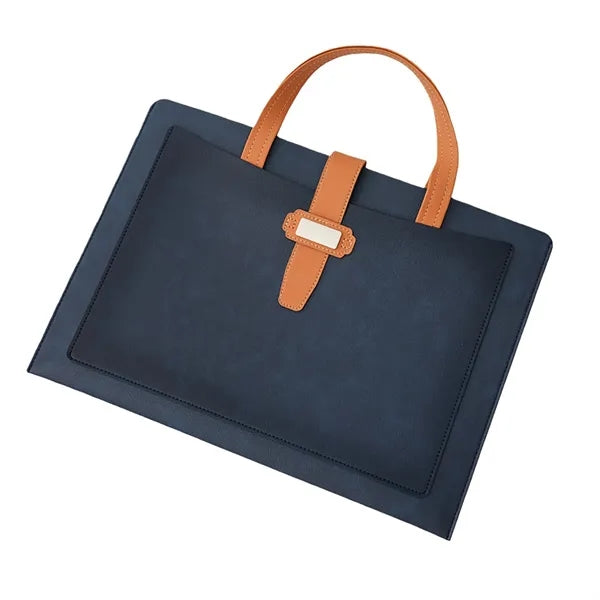 Leather A4 Document Tote With Buckle