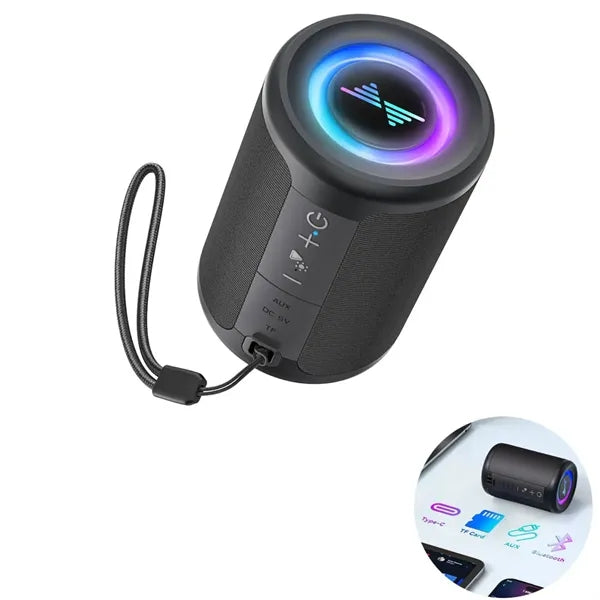 Portable Bluetooth Speaker with Lights